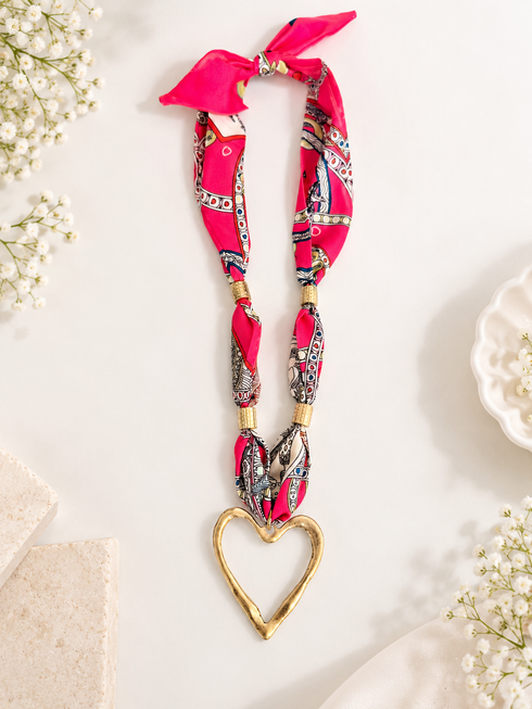 Pendant Scarf Necklace